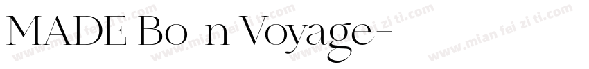 MADE Bo书法n Voyage字体转换